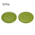 thumbnail image 3 of Uxcell 10Pcs 40L Sewing Buttons 1"(25mm) Resin Round Flat 4-Hole Craft Buttons for Sewing Clothing DIY, Green, 3 of 5