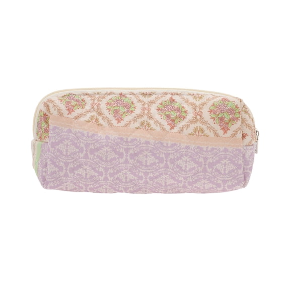 Unique Bargains Portable Ditsy Floral Handheld Quilting Makeup Bag Colorful 1 Pc