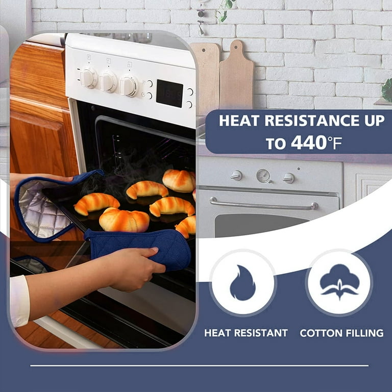 Cotton Pot Holders, Kitchen Basic Potholder Heat Resistant, Terry Pot Holder  Set for Cooking and Baking 