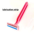 thumbnail image 3 of Body Hair Removal Tool for Leg arm Underarm GoodQuality Hotel Beauty Pink Stainless Steel Blad Razor with Soap Bar Pack of 10, 3 of 5