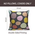 thumbnail image 2 of LALILO Throw Pillow Covers Colorful Black Polka Backdrop Black Cushion Cover 18" x 18", 1939 Pack, 2 of 6