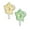 Green yellow, variant on 2PCS Rolling Bird Feeders Toy Natural Foraging Exercise Parrots Feeding Device