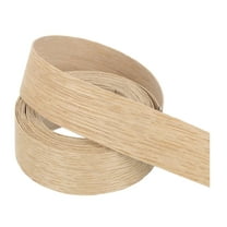 Uxcell Edge Banding, Wood Veneer Tape Pre-glued Flexible Plywood Edge Banding with Hot Melt Adhesive for Furniture White Oak 1 Inch x 10 ft