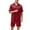 Red, variant on uublik Mens Pajamas Sets Short Sleeve Sleepwear 2 Piece Pj Sets for Men Soft Nightwear with Pockets, Black