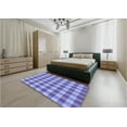 thumbnail image 4 of Ahgly Company Indoor Square Patterned Denim Blue Area Rugs, 5' Square, 4 of 6