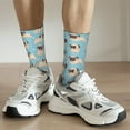 thumbnail image 6 of Logiee Funny Cartoon Pugs Print Adult Socks for Men & Women,Calf Socks, Ankle Socks,Boots Socks,Breathable Casual Sock,Unisex Crew Socks, 6 of 6