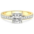 thumbnail image 3 of 5 Carat IGI Certified Cushion Shape Lab Grown Diamond Engagement Ring | 14K Yellow Gold |Charm Of Love Eternity Diamond Ring | FG-VS1-VS2 Quality Friendly Diamonds, 3 of 4
