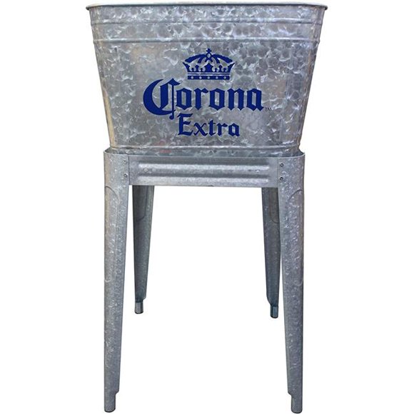 Leigh Country MC 47940 18 x 18 x 34 in. 60 qt. Corona Extra Cooler, Galvanized