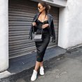 thumbnail image 4 of Women Neon Satin Sexy Bodycon Elegant Backless Long Dress for Cocktail Party Clubwear Lace-up Strap Black M, 4 of 5