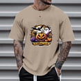 thumbnail image 2 of LIIPEE Short Sleeve Tees For Men Halloween Graphic Crew Neck Casual T Shirts Male Comfortable Breathable Versatile Tshirt,XXXL, 2 of 4