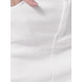 thumbnail image 5 of INSPIRE CHIC Women's Side Slit High Waisted A-Line Mini Denim Skirts 2XL White, 5 of 6