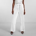 thumbnail image 2 of Seductiva Women's Lounge Pants Loose High Waist Pressure Stripes Hundred Folds Wide Leg Pants for Women Down Drag Straight Leg Casual Pants Loose Casual Pants, 2 of 4