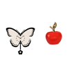 thumbnail image 1 of Reloj De Pared Acrílico De Mariposa Y Escultura De Cerámica Para Oficina, Comedor, Habitación Infantil, Cafetería, Estudio, Decoración Navideña., 1 of 8