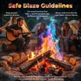 thumbnail image 5 of 12 Pack Color-Changing Magic Flames Packets for Campfires & Bonfires – Vibrant Multicolor Fire Enhancer – Non-Toxic & Safe for Fire Pits, Outdoor Fireplaces & Backyard Gatherings, 5 of 7