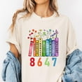thumbnail image 2 of Colorful Book Lover T-Shirt – Floral Book Stack Graphic Tee for Readers, Unisex Casual Reading Shirt, 2 of 7