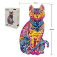 thumbnail image 3 of ITFABS Wooden Puzzles, Colorful Cartoon Animal Jigsaw Decompression Toys, 3 of 10