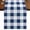 Navy Blue, variant on Purple Plaid 70 Inch Table Runner, Spring Summer Farmhouse Buffalo Checkered Farmhouse Dresser Scarf Cotton & Linen Tablerunner for Dining/Kitchen Island/Holiday Party Décor 13" x 70"