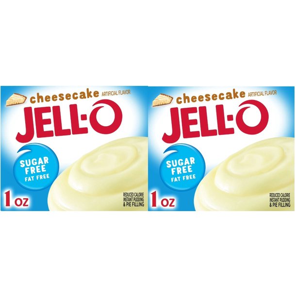 JellO Cheesecake Sugar Free Fat Free Instant Pudding Mix & Pie Filling