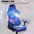 thumbnail image 7 of KUIFORTI Galaxy Pattern Gaming Chair Covers Slipcovers with Armrest Covers Durable Elastic Gaming Chair Covers Slipcovers 4Pcs Easy Installation for Office Computer Racing Seats, 7 of 7