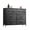 Black Wood, variant on CONCETTA 8-Drawer Fabric Dresser, Wide Chest of Drawers, TV Stand for Bedroom, Living Room, Pink