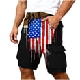 thumbnail image 7 of DDAPJ pyju 250 Anniversary USA Shorts Men American Flag Patriotic Cargo Shorts with Multi Pockets 1776-2026 Vintage Cargo Short Black L, 7 of 7