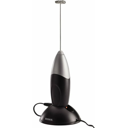 

BonJour Primo Latte Rechargeable Hand-Held Beverage Whisk/Milk Frother Black/Silver