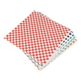 240 Sheets Checkered Dry Waxed Deli Paper Sheets Grease Resistant Food