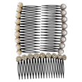 thumbnail image 1 of MesaSe 3 pcs Pearl Hair Combs Rhinestone Hair Comb Decorative Hair Side Comb Women Hair Combs, 1 of 5
