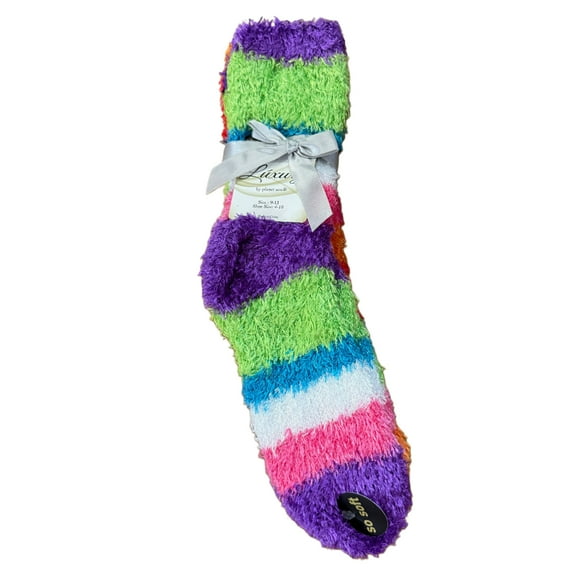 Planet Sox Luxury Women's Fuzzy Socks 2-Pair size 9-11