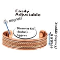 thumbnail image 6 of Sunsoul By Touchstone Indian Brass Copper Braids Sun Tortoise Motifs 4 Jewelry Bracelets For All., 6 of 14