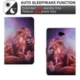 thumbnail image 4 of SaniMore for Samsung Galaxy Tab A 10.1 inch SM-T580/T585 Case, PU Leather Wallet Flip Case Auto Wake/Sleep Card Slots Multiple Viewing Angles Full Wrap Protective Fashion Case, Lion, 4 of 7