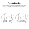 thumbnail image 3 of Sonducket Extension Strap Bra Extenders Buckle 4 2 Hooks Gadgets Brassiere Adjustable Rows Replacement Intimates Accessories Length Type3 NO3, 3 of 6