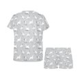 thumbnail image 4 of Conjunto de pijama corto para mujer con estampado de Scottish Terriers LKS3011, 4 of 4