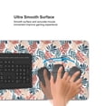 thumbnail image 5 of Disketp Tropical Leaves Gaming Mouse Mat Long Extended Mouse Pad Desk Mat Non-Slip Rubber Mice Pads Stitched Edges(315.5 x 16 x 0.12 Inches), 5 of 8