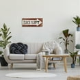 thumbnail image 2 of The Stupell Home Decor Black White and Red Rustic Wood Look Ski Lift Sign, 2 of 6