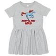 thumbnail image 3 of Inktastic Born to Run Wild Galloping Horse Girls Toddler Dress, 3 of 5