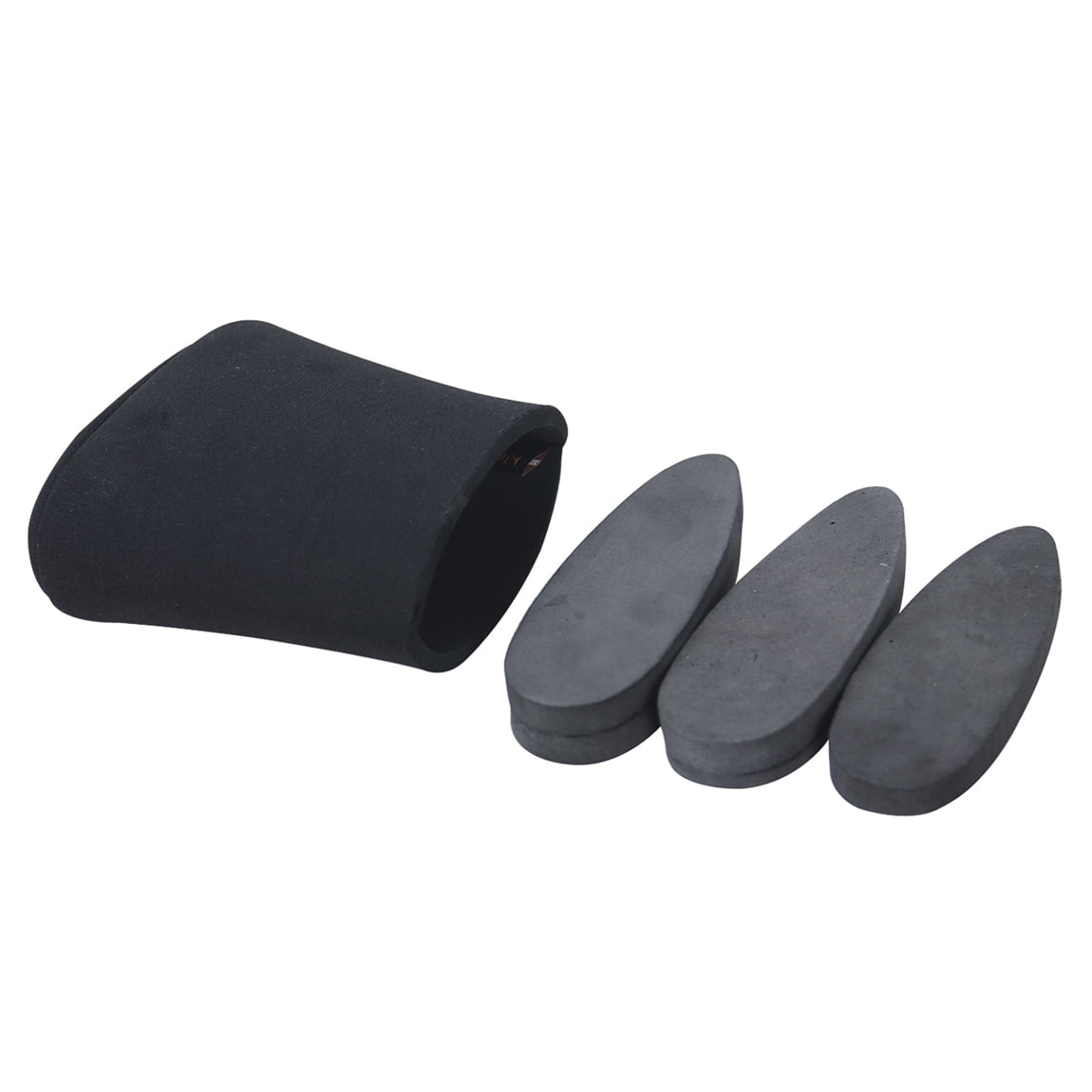 Tourbon Stock Buttpad Recoil Pad Genuine Leather Slip-on Shoulder Rifle L Size 