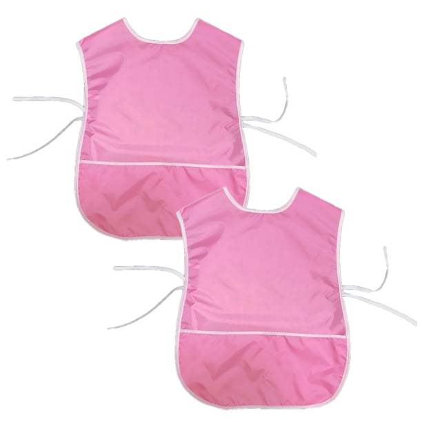 2 Delantales Infantiles Impermeables | Rosa Y Azul | Con Bolsillo | Para Pintar Y Cocinar (8-12 Años)
