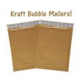 thumbnail image 1 of Brown Kraft Bubble Mailers! Natural Eco Padded Mailing Shipping Envelopes, 1 of 11