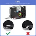 thumbnail image 4 of GREENCYCLE 6PK Compatible for Brother P-Touch Black on Clear 36mm 8m TZ TZe TZe- 161 TZ- 161 TZe 161 TZ 161 Laminated Label Tape, 4 of 8