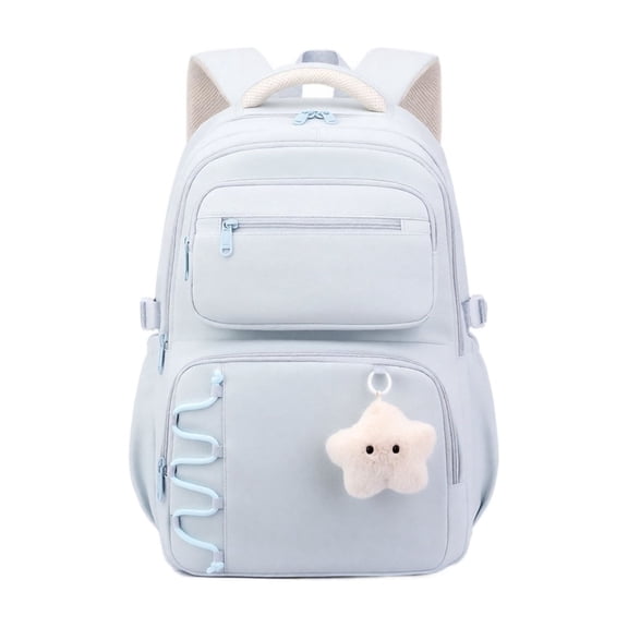 Girls Backpack for College High Middle School, Cute Teen Bookbag | Aesthetic Backpacks for Student Women with Accessories