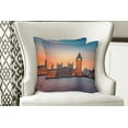 thumbnail image 4 of Ambesonne Colorful Throw Pillow Cover 2 Pack, Big Ben and Parliament, 24", Multicolor, 4 of 6