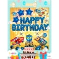 thumbnail image 2 of Set De Globos Decorativos Metalicos VIMI Para Cumpleaños Sorpresa Happy Birthday Modelo Car, 2 of 12