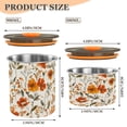 thumbnail image 2 of 500ML Food Storage Container Food Storage Tank Coffee Storage Container 304 Food Grade Stainless Steel Corrosion Resistant Cartoon Coral Flowers Seamless, 2 of 9