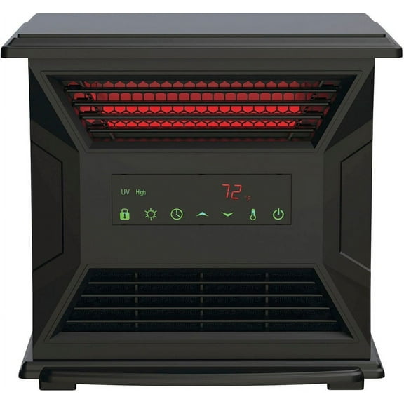 4-Element Low Profile Front Air Intake Infrared Heater - Black