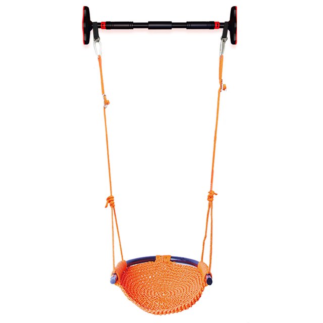 Columpio para niños hecho a mano para interiores con cuerda ajustable Asiento de columpio de árbol para exteriores para patio trasero, columpio infantil para patio de juegos para exteriores