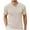 Beige, variant on Men's Knit Polo Shirt Short Sleeve Open Knit Sweater Textured Knit Polo Shirt