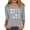 Grey, variant on SNKSDGM Long Sleeve Workout Tops for Women Crop Long Sleeve Crop Top Valentine's Day Shirt 3/4 Sleeve Women's Elegant Fashionable Basic Tops M