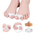thumbnail image 2 of CHAO Enderezador de dedos, separador de dedos gordos, corrector de hallux valgus, férula, alivio del dolor de pies, protección, corrección, herramientas para el cuidado de los pies, 2 pares, 5, 2 of 5