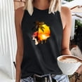 thumbnail image 2 of Birdeem Débardeur pour Femmes Mode Imprimé Col Rond Ample Sans Manches T-Shirt Chandail, 2 of 12